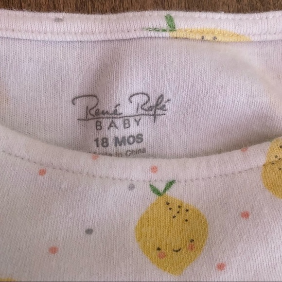 Old Navy & Rene Rofe Romper Bundle Lemons Limes Print 18M 12-18M - Picture 4 of 5